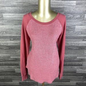 AMERICAN EAGLE Round Neck Salmon Pullover Sweatshirt Women's Size Small
